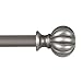 Kenney Rachel Standard Decorative Window Curtain Rod, 28 to 48-Inch, Italian Pewter