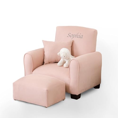 Generic-Kids-Personalized-Chair-Personalized-Kids-Upholstered-Rocking-Chair-Toddler-Chair-with-Personalized-Name-Comfy-Kids-Armchair-Kids-Chair-with-Personalization-Blush-Suede-Legs-KC100L-PN Generic Kids Personalized Chair Personalized Kids Upholstered Rocking Chair Toddler Chair with Personalized Name Comfy Kids Armchair Kids Chair with Personalization Blush Suede Legs KC100L PN