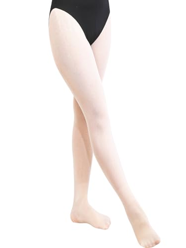 BALAYSIER Ballettstrumpfhose Mädchen und Damen 90D Weiche ballett strumpfhose Hochelastische tanzstrumpfhose für Tanz und Performance 1-2 Paar(Rosa,L)