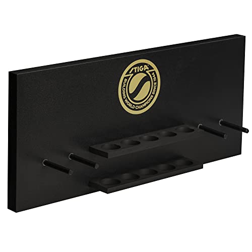 image for STIGA Ping Pong Storage Wall Rack | Holds Up to 10 Balls and 6 Paddles