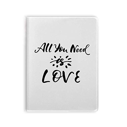 Carnet de notes All You Need is Love Sun cahier d'écriture souple ligné A5 pour adultes