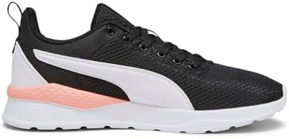 PUMA Unisex Yetişkin Anzarun Lite Spor Ayakkabı, Puma Black PUMA White Peach Smoothie, 39 EU - Görsel 5