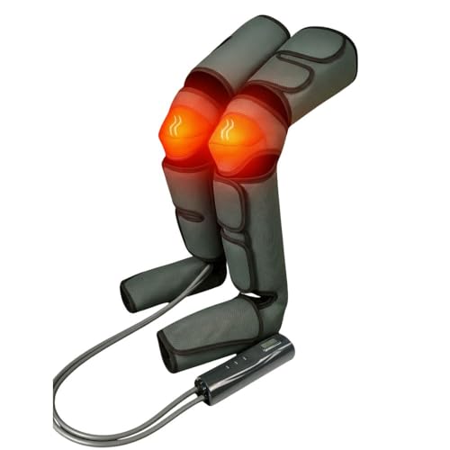 Presoterapia de Piernas, Masajeador de Piernas con Compresión, Presoterapia para casa (Gris)