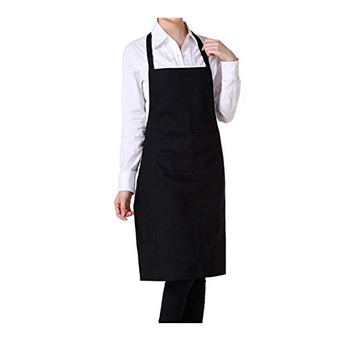 Weimay Unisexe Tablier de Cuisine Réglable Tablier de Travail Couleur Unie Tablier de Café Cover
