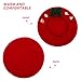 NOLITOY Christmas Wool Beret Cap for Women with Bowknot, Warm Painter Style Hat for Holiday and Family Matching, Fashionable Red Winter Hat