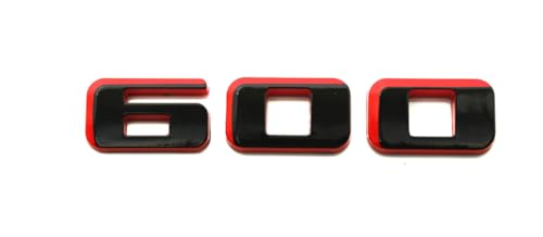 Image of 1x Escalade 600 Logo Badge Decals Replacement for Escalade Rear Liftgate Emblem 3D Nameplate (Redline)
