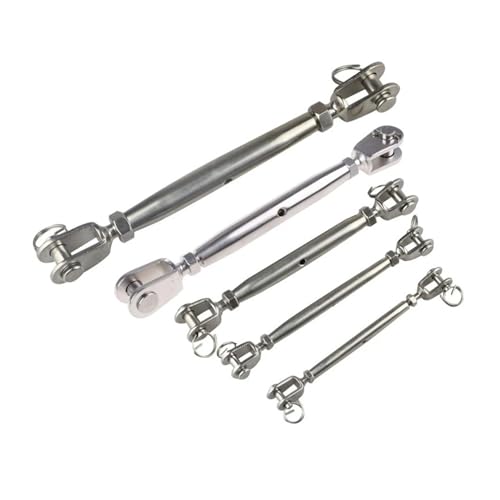 Tensores Quijada Cerrada Acero Inoxidable M6 para Cable de Tensión miniatura 4