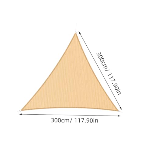 Toldo triangular impermeable que frena los rayos UV para una terraza fresca 6