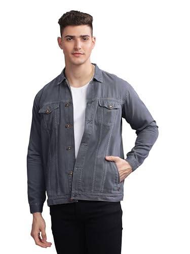 Image of Kuons Avenue Men's Regular Fit Trucker Jacket | Denim Jacket for Men