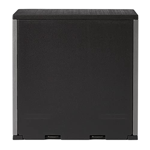 Suncast 4 Cu. Ft Wall Mounted Garage Cabinet Storage with Shelf, Platinum - image 7