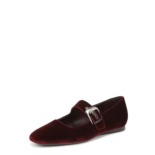 Naturalizer Women's Cosmic Mary Jane Flat Cabernet Sauvignon Red Velvet 10 M