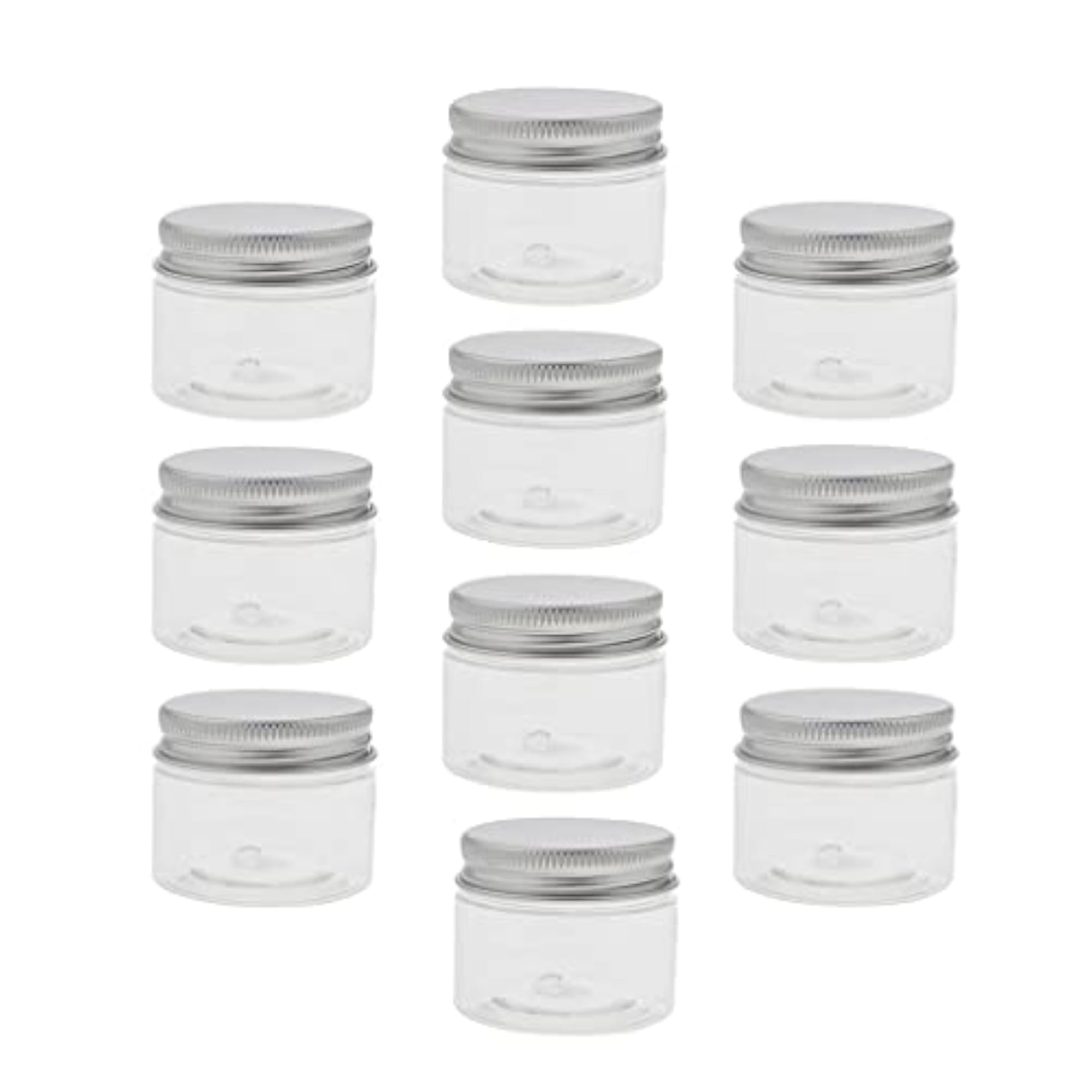 10pcs Empty Cosmetic Pots Lip Balm Container Jar Aluminum Cap Tins