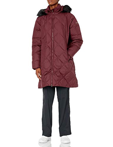 Columbia Women's ICY Heights II Mid Length Down Jacket, Malbec, X-Small