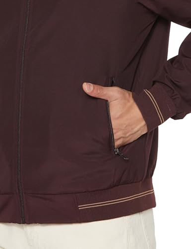 Image of Qube By Fort Collins Men's Polyester Standard Length Regular Fit Reversible Winter Jacket with Ribbed Cuffs & Hood - Warm, Stylish & Versatile