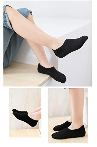 CHUNG Toddler Little Boys Girls No Show Liner Cotton Socks Thin Multi Solid Color White Summer 10 Pack 2T-12Years4