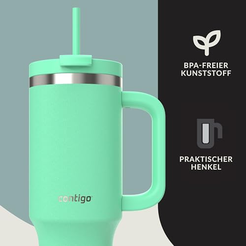 Contigo Streeterville Tumbler Thermobecher | Griff & Strohhalm | 29h kalt – Ansicht 5