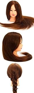 Ias Synthetic 38 Inch Long Hair Hairdressers Training Head Dummy - Brown Price In India
