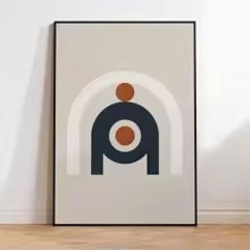 Affiche image sur toile 50x70cm sans cadre | Impression murale lignes minimalistes