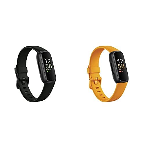 Fitbit Inspire 3 Bundle: Activity Tracker, Compatibile con iOS 13 e Android 8.0, 10 Giorni di Autonomia e Resistenza all'Acqua Fino a 50 Metri