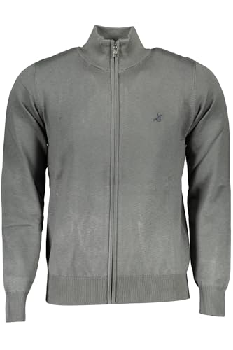 Cardigan Homme avec Zip Sport U.S. Grand Polo vert en maille confortable, taille Medium