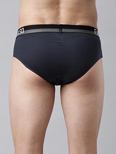 Image of FASO Men's Cotton Briefs | Ultra-Soft Durable Waistband | Modern Square Cut Fit | Tagless & Label-Free Comfort