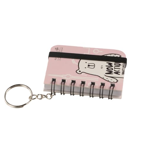 Mini carnet de notes pocket petit bloc-notes de poche décoratif avec porte-clés - 4