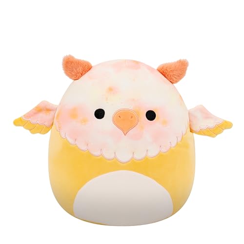 Image of Squishmallows Original 12in Mito The Yellow Tie-Dye Griffin - Official Jazwares Plush (Medium-Sized)