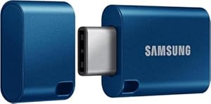 Samsung USB-stick, 512 GB, 400 MB/s sequentieel lezen, USB 3.2 Gen 1, compatibel met pc, laptops, tablets en smartphones, blauw
