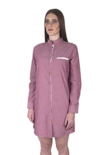 Züell – Vestido de Mujer Estilo Camisero Camiseta Corto Casual de Manga...