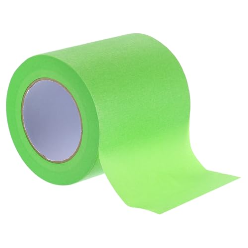 Image of Masking Tape Green Painters Tape Paper Tape [for Crafts DIY Walls Painting Packing Automotive Home Decoration Teaching]- 5 Inch x 60 Yards /1 Roll