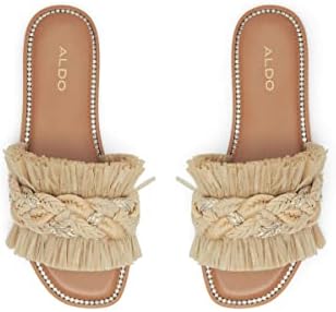 ALDO womens Rattana Flat Sandal, Natural, 7 US | Image 5