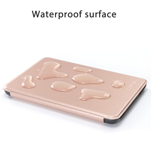 Image of CoBak Case for All New 6 Inch E-Reader 2024 and 2022 (11 Generation) - PU Leather Smart Cover, Auto Sleep and Wake, not Compatible with Kobo Clara.Rose Gold