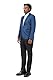 YOUTHUP Sakko Herren Leichter Regular Fit Anzug Jacke für Männer Freizeit Jackett Blazer, Blau, XL