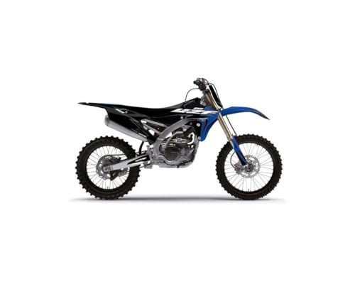Kit déco Yamaha 250 YZF halftone noir bleu pour habillage moto