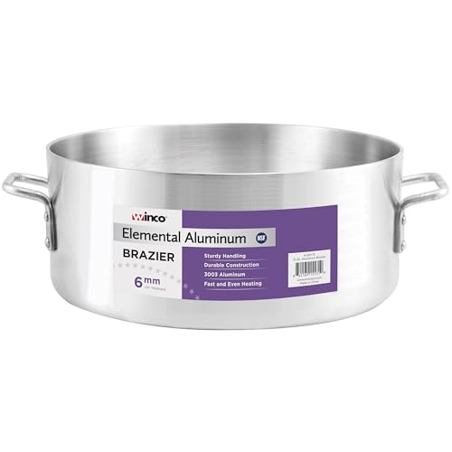 Winco ALBH-18 6.0mm Aluminum Brazier Pan, 18-Quart by Winco - Image 6