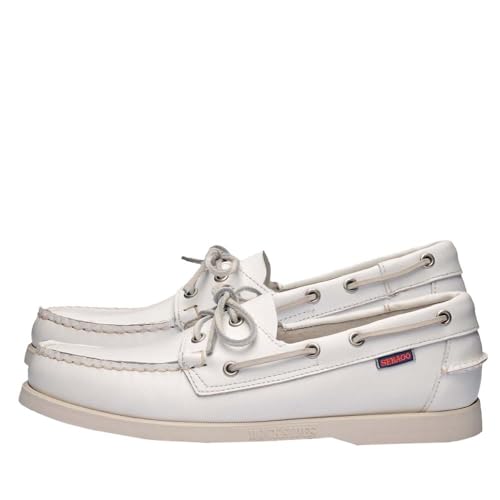 Image of Sebago Portland Boat Shoes - Full-Grain Leather Moccasins, Handsewn with Leather Sock Lining and Non-Marking, Slip-Resistant Sipped Rubber Outsoles