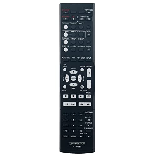 VINABTY AXD7688 Replacement Remote Fit for Pioneer HI-FI Audio Video Receiver XC-P01-K XC-P01DAB-K XC-P01-S XC-P01DAB-S