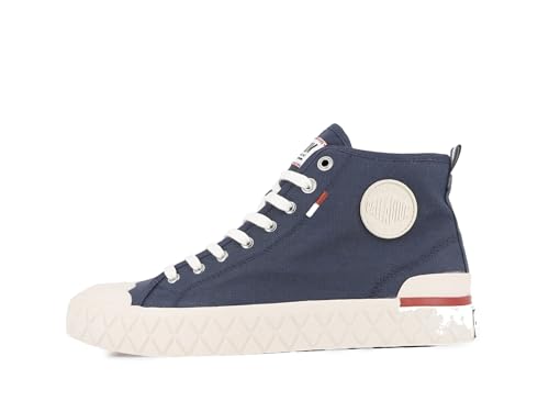 Image of Palladium Unisex Palla Ace Mid Organic Canvas Lace Up Sneaker
