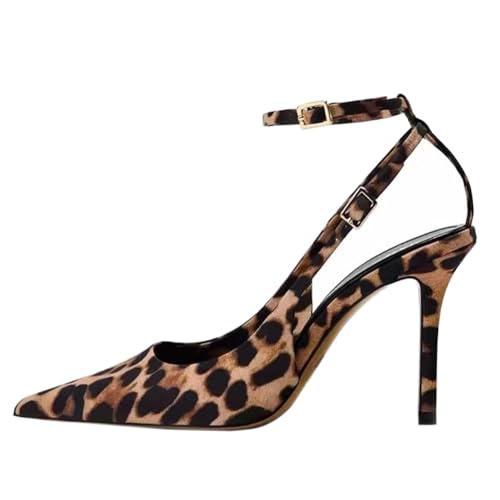 Chaussures léopard talon haut stiletto parfaits pour le bureau et les soirées habillées