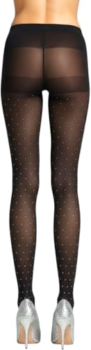 Image of ToBeInStyle Women's Fun Polka Dot Tights Pantyhose & Thigh High Socks Hosiery