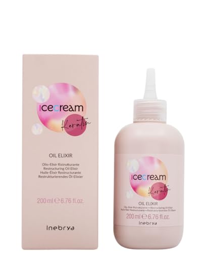 Inebrya Ice Cream Keratin Oil Elixir - Restructuring Oil Elixir 200ml, 200 ml (Pack of 1) - Image 2