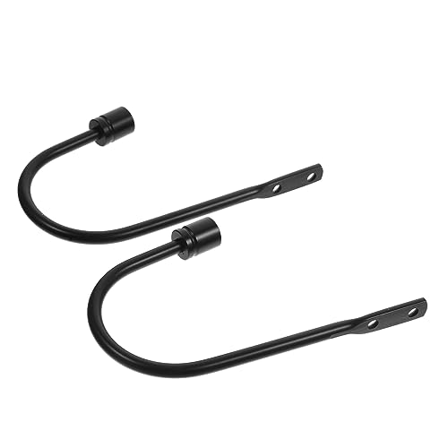 Cabilock 2sets U-Shaped Curtain Holdbacks Elegant Tiebacks for Drapery Easy Installation Decorative Hooks for Finish