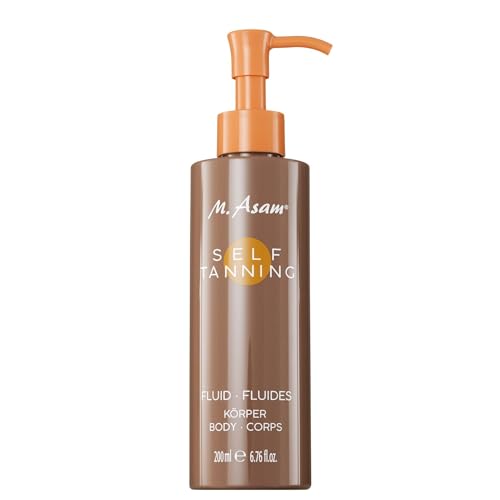 M. Asam SUN Self Tanning Fluid (200 ml) - Autobronceador para el cuerpo con efecto inmediato y de larga duración, efecto natural y bronceado duradero, ingredientes hidratantes
