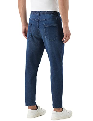 Image of INKD Men's Jogger Jeans - Mid-Rise | Cotton Blend | Stretchable Fabric| Elasticated Waistband | Classic 5 Pocket Styling | Jeans for Men | Men's Bottomwear (Available in Plus Sizes)