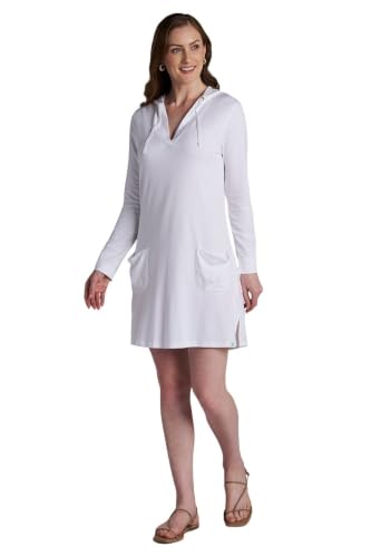 11 Best Beach Cover Ups for Over 50: Stylish Protection Without Compromise 7 Coolibar UPF 50+ Women's Beach Cover-Up Dress - Sun Protective,Small,White