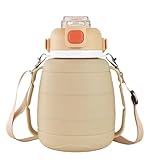 Botella de agua plegable para viajes, botella de silicona reutilizable de grado alimenticio, duradera y a prueba de fugas, para adultos, niños, niñas, viajes en casa