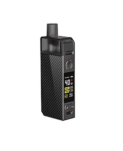 VOOPOO Navi Kit Pod Mod 40 W con batería integrada 1500 mAh, chip Gen, pantalla de 0,96 pulgadas, capacidad líquida 3,8 ml Carbon Fiber (Nero)