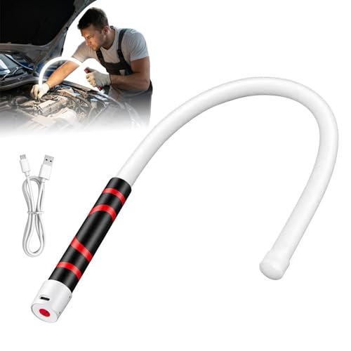 Flexible LED Flashlight Stick 30 Bendable Mechanic Work Light High Lumen Professional Light 3 Lighting Modes Automotive Illumination Tool for Mechanic Car Repairs Under Hood Garage Inspection