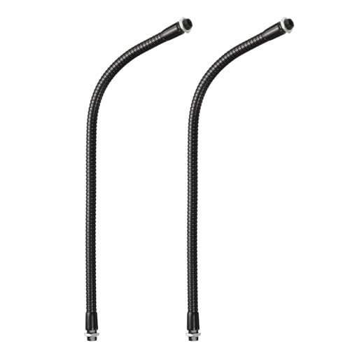 Tuyau en col de cygne pour microphone PATIKIL M10 flexible noir de 35,6 cm x2