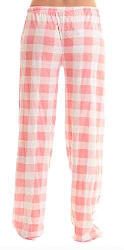 Image of Just Love Women's Buffalo Plaid Pajama Pants, 100% Cotton Jersey Knit Sleep and Lounge PJ Bottoms